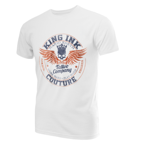 Men's Winged Emblem Couture Tee Blue